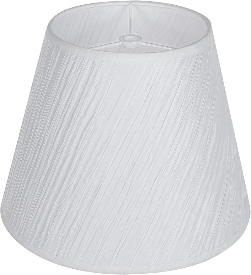 ALUCSET Small Lamp Shade, Barrel Paper Lampshade for Table Lamp and Floor Light, 6x10x7.5 Inch,Natural Linen Hand Crafted, Spider (paper) - Image 1